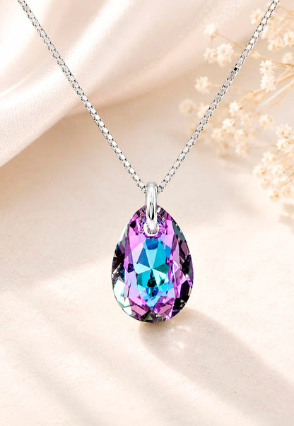 Collar Gota de Luz Plata 925 Cristal Swarovski® Vitral Light