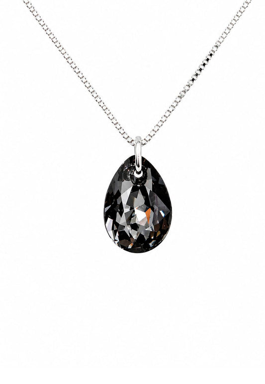 Collar Gota de Luz Plata 925 Cristal Swarovski® Silver Night