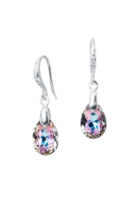 Aros Gota de Luz Plata 925 Cristal Swarovski® Vitral Light