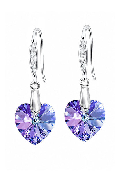 Aros Gran Romance Plata 925 Cristal Swarovski® Vitral light