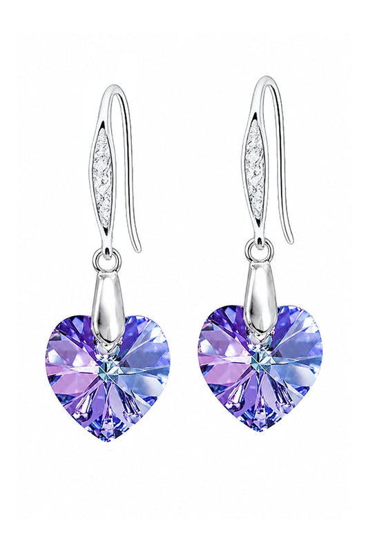 Aros Gran Romance Plata 925 Cristal Swarovski® Vitral light