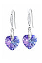 Aros Gran Romance Plata 925 Cristal Swarovski® Vitral light