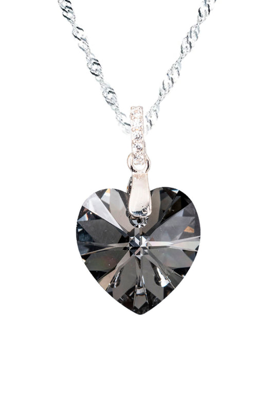 Collar Gran Romance Plata 925 Cristal Swarovski® Silver Night
