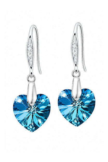 Aros Gran Romance Plata 925 Cristal Swarovski® Bermuda Blue