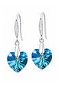 Aros Gran Romance Plata 925 Cristal Swarovski® Bermuda Blue