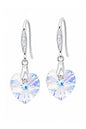 Aros Gran Romance Plata 925 Cristal Cristal Swarovski® Aurora Boreal