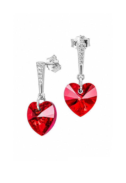 Aros Romance Plata 925 Cristal Swarovski® Siam