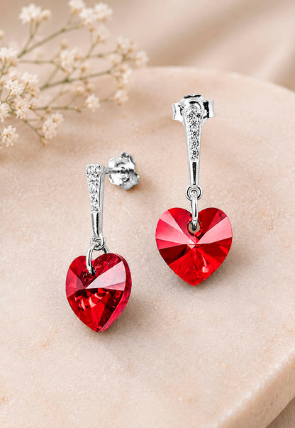 Aros Romance Plata 925 Cristal Swarovski® Siam