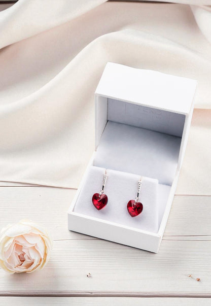 Aros Romance Plata Italiana 925 Cristal Genuino Siam