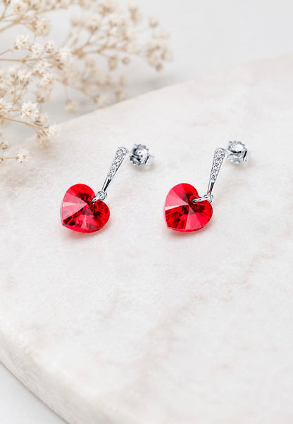 Aros Romance Plata 925 Cristal Swarovski® Siam