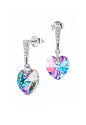 Aros Romance Plata 925 Cristal Swarovski® Vitral Light