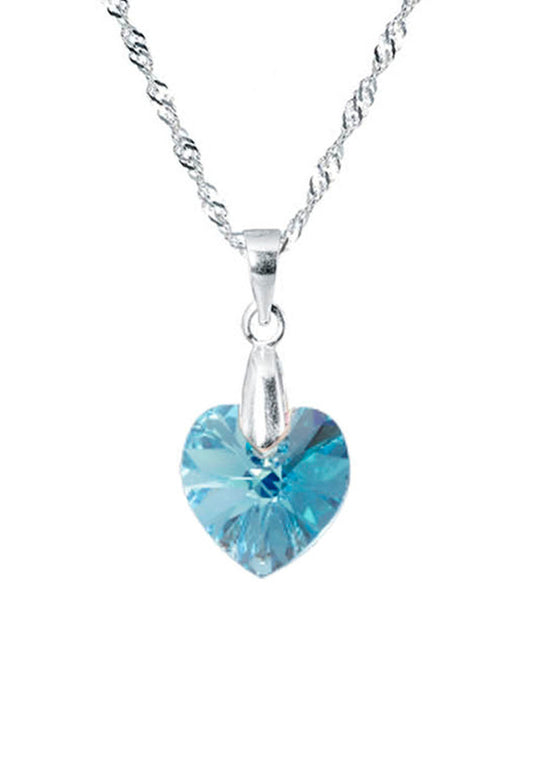 Collar Romance Plata 925 Cristal Swarovski® Aquamarine