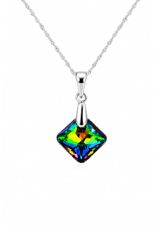 Collar Cristina Plata 925 Cristal Swarovski® Vitral Medium