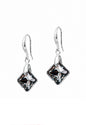 Aros Cristina Plata 925 Cristal Swarovski® Silver Night