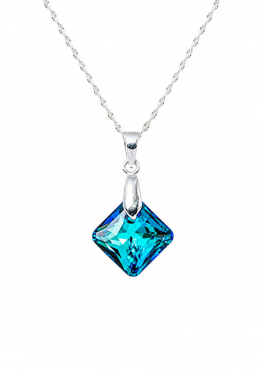 Collar Cristina Plata 925 Cristal Swarovski® Bermuda Blue