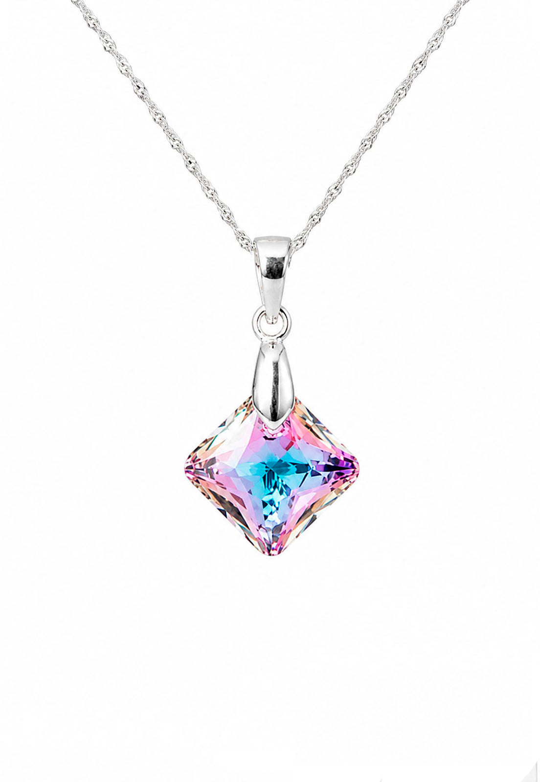 Collar Cristina Plata 925 Cristal Swarovski® Vitral Light