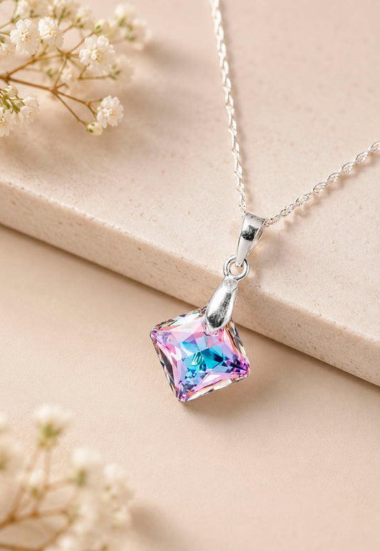 Collar Cristina Plata 925 Cristal Swarovski® Vitral Light