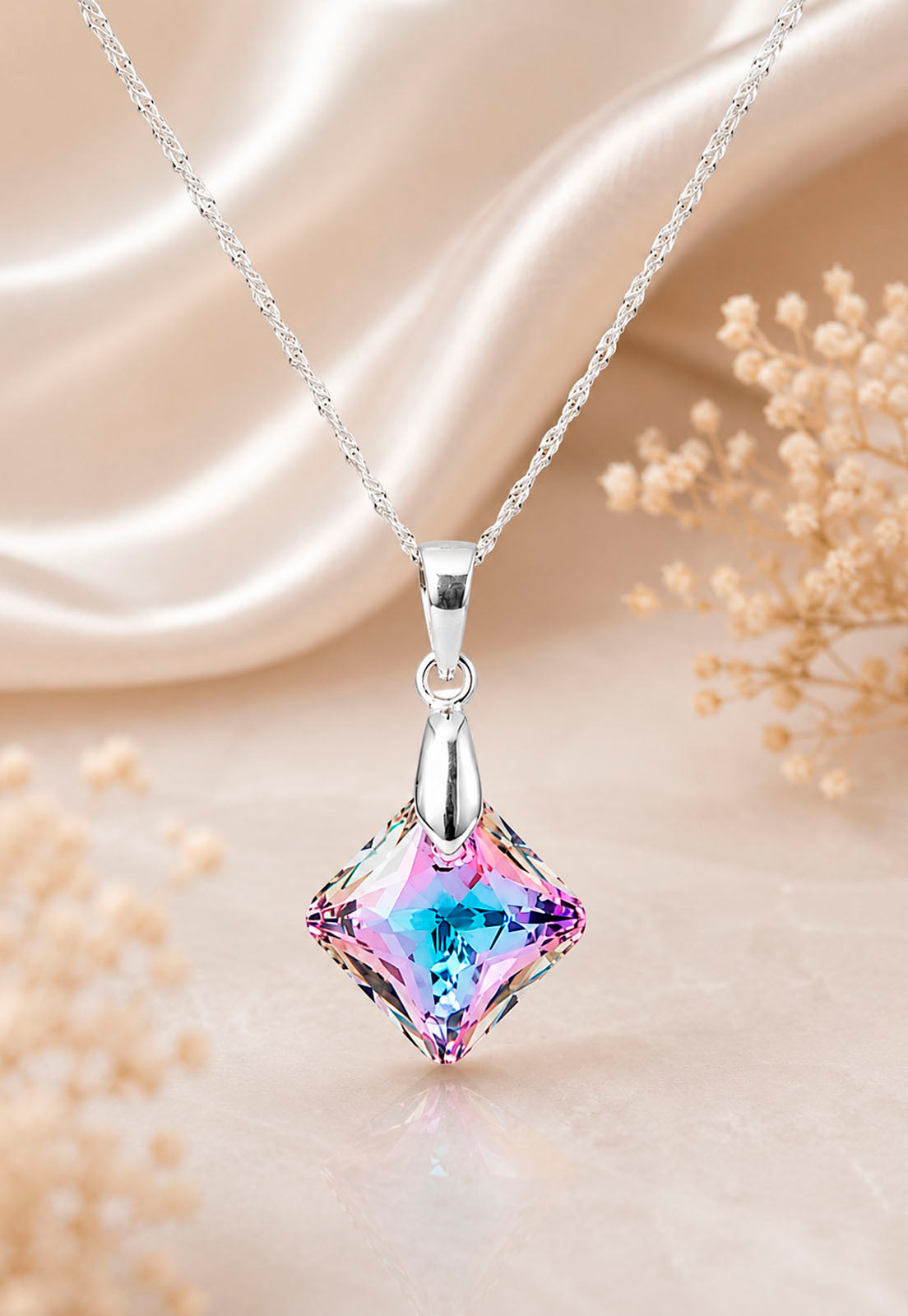 Collar Cristina Plata 925 Cristal Swarovski® Vitral Light