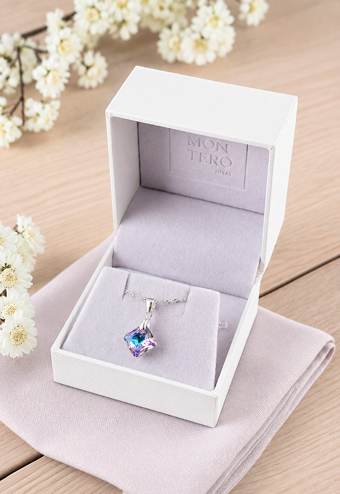 Collar Cristina Plata 925 Cristal Swarovski® Vitral Light