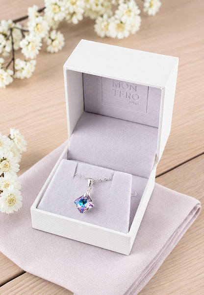 Collar Cristina Plata 925 Cristal Swarovski® Vitral Light