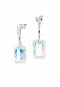 Aros Estefania Plata 925 Cristal Swarovski® Aurora Boreal