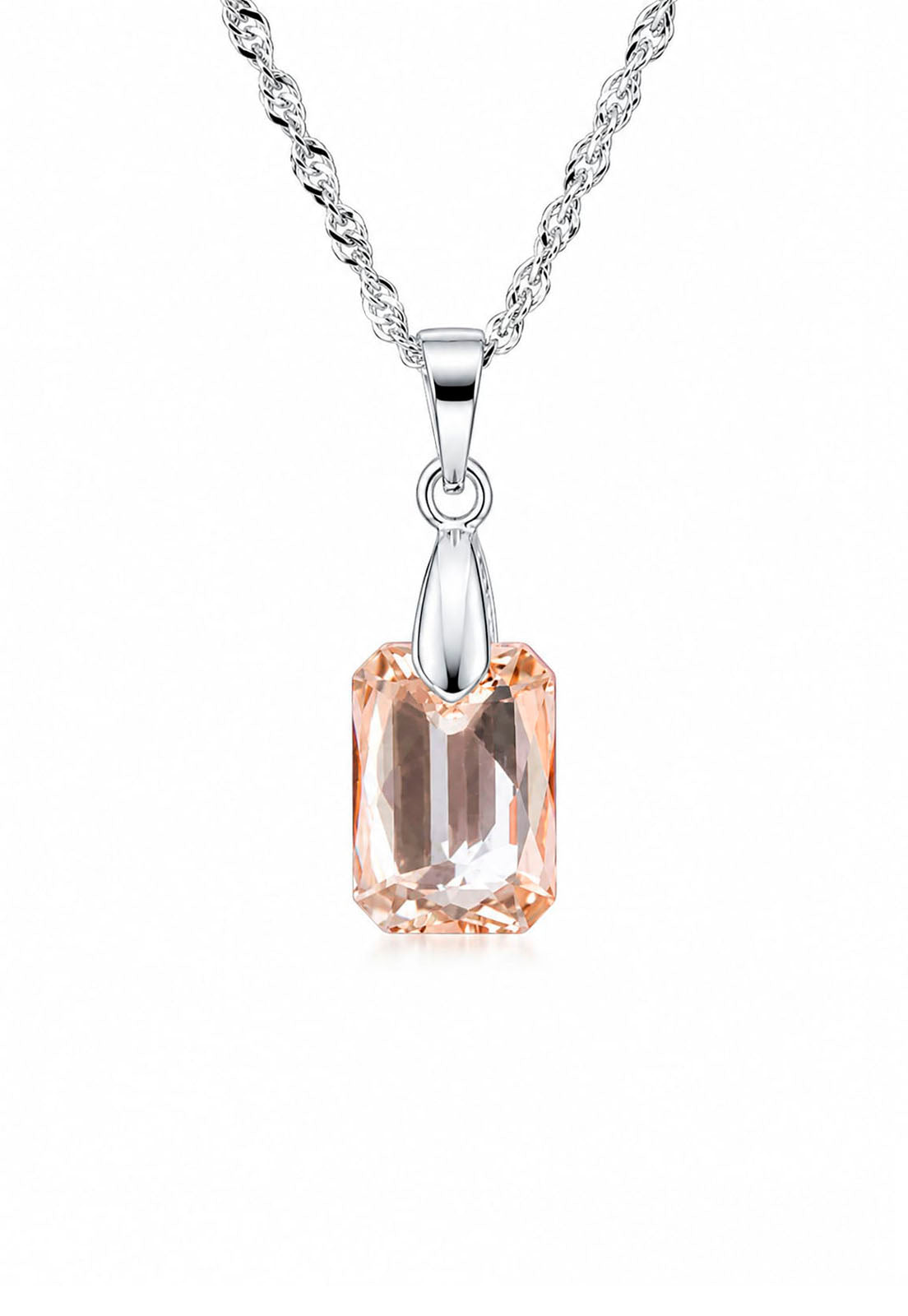 Collar Estefania Plata 925 Cristal Swarovski® Golden Shadow