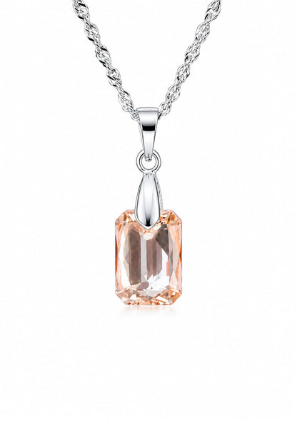 Collar Estefania Plata 925 Cristal Swarovski® Golden Shadow