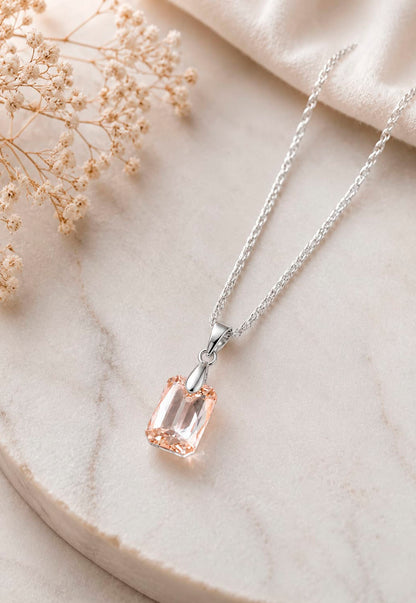 Collar Estefania Plata 925 Cristal Swarovski® Golden Shadow