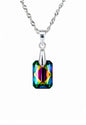 Collar Estefanía Plata 925 Cristal Swarovski® Vitral Medium