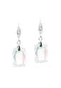 Aros Gran ESTEFANIA Plata 925 Cristal Swarovski® Aurora Boreal