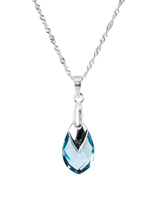 Collar Alaska Plata 925 Cristal Swarovski® Aquamarine