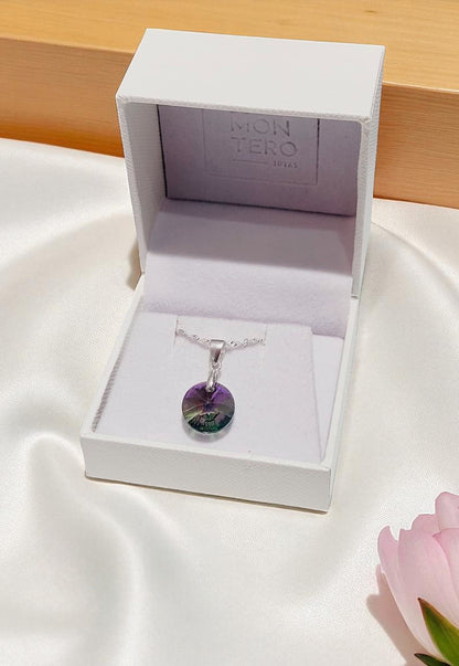 Collar Paris Plata 925 Cristal Genuino Paradise Shine