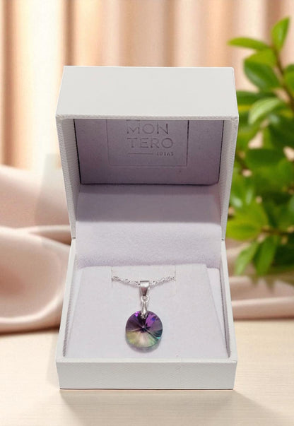 Collar Paris Plata 925 Cristal Genuino Paradise Shine