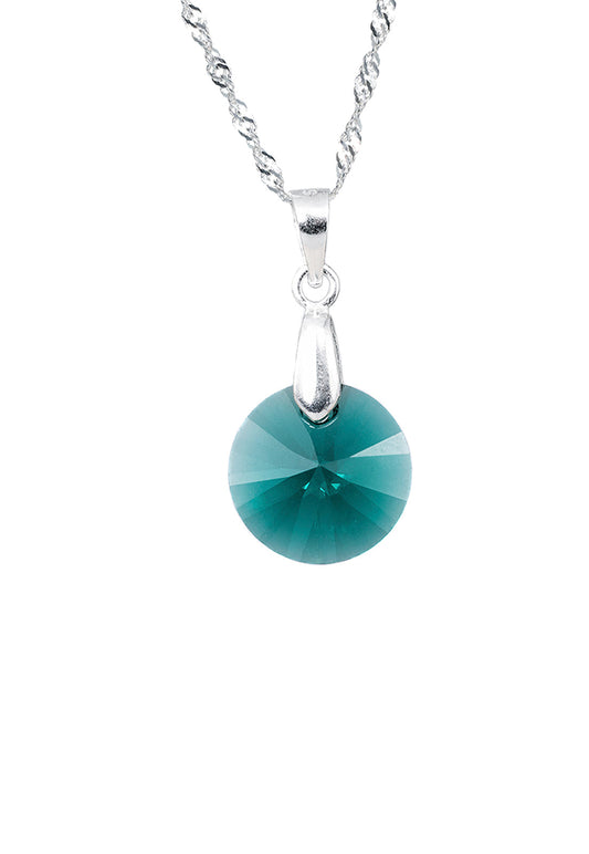 Collar Paris Plata 925 Cristal Swarovski® Emerald