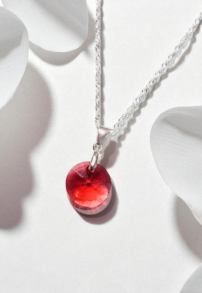 Collar Paris Plata 925 Cristal Genuino Scarleth