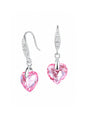 Aros Amor Plata 925 Cristal Swarovski® Light Rose