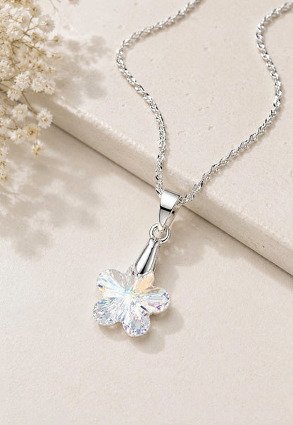 Collar Florencia Plata 925 Cristal Swarovski® Aurora Boreal