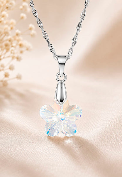 Collar Florencia Plata 925 Cristal Swarovski® Aurora Boreal