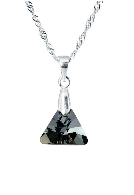 Collar Trinidad Plata 925 Cristal Swarovski® Silver Night