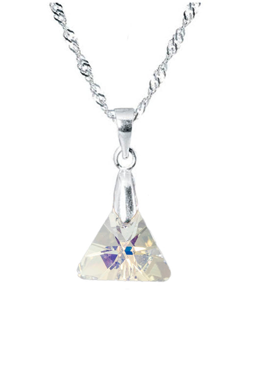 Collar Trinidad Plata 925 Cristal Swarovski®  Aurora Boreal