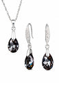 Conjunto Milan Plata 925 Cristal Swarovski® Silver Night