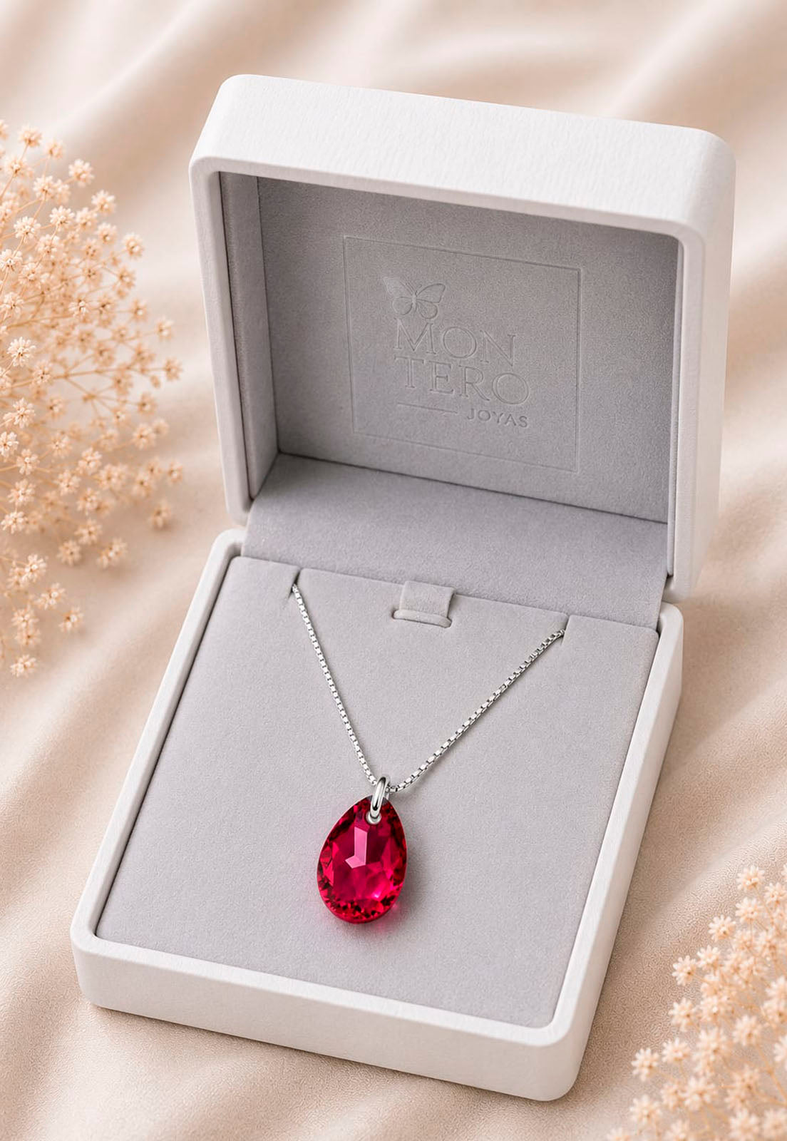 Collar Gota de Luz Plata 925 Cristal Swarovski® Scarleth