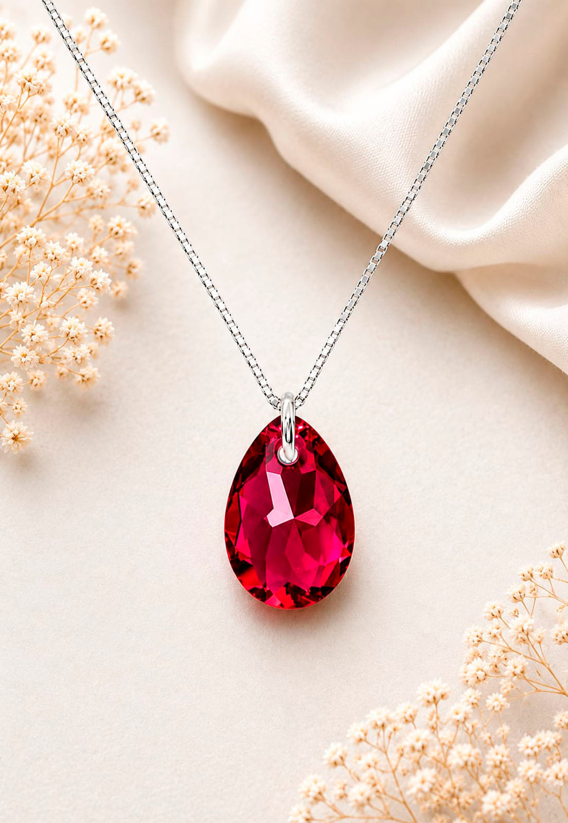 Collar Gota de Luz Plata 925 Cristal Swarovski® Scarleth