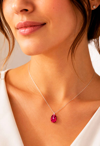 Collar Gota de Luz Plata 925 Cristal Swarovski® Scarleth