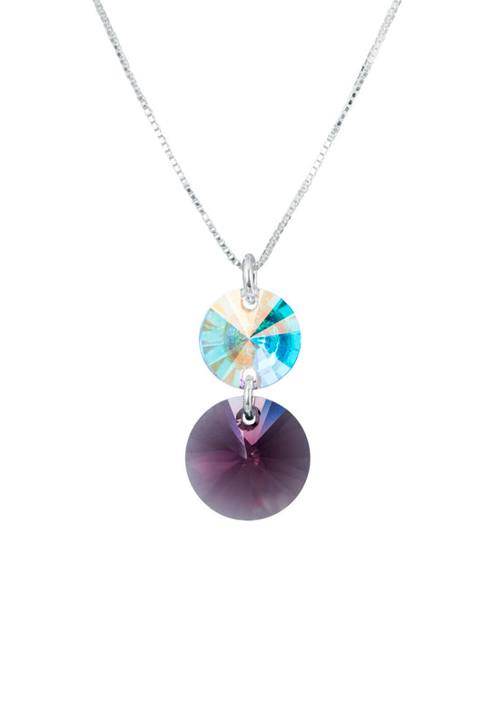 Collar Lourdes Plata 925 Cristal Swarovski® Amethyst