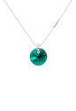 Collar Punto de Luz Plata 925 Cristal Swarovski® Emerald
