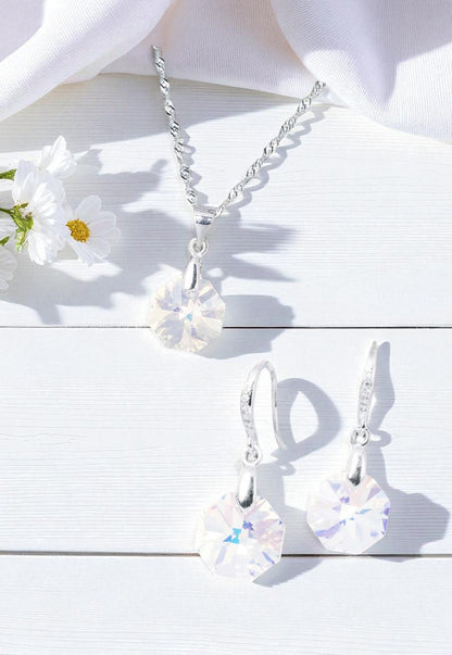 Conjunto Bruselas Cristales Genuinos Aurora Boreal