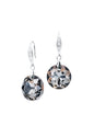 Aros Gran Gracia Plata 925 Cristal Genuino Silver Night