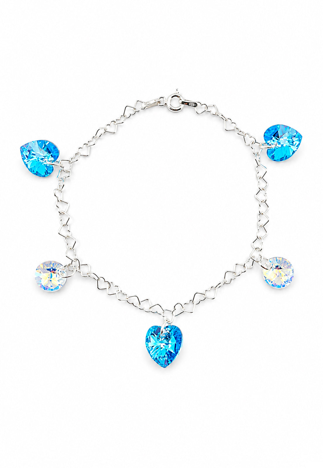 Pulsera Romance Plata 925 Cristal Swarovski® Aquamarine