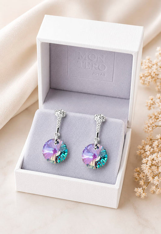 Aros Paris Plata 925 Cristal Swarovski® Paradise Shinne
